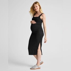Beyond Yoga Beyond The Bump Icon Maternity Midi Tank Dress Spacedye S